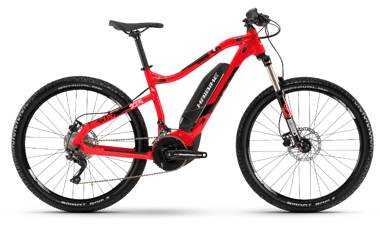 Фотография Haibike 27,5" SDURO HardSeven 3.0 500Wh (2019) 2019 Красно-черный